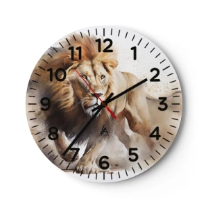 Nástěnné hodiny - Král se pohnul - 40x40 cm