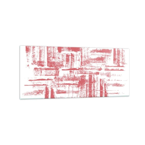 Obraz na skle - Červené město - 120x50 cm