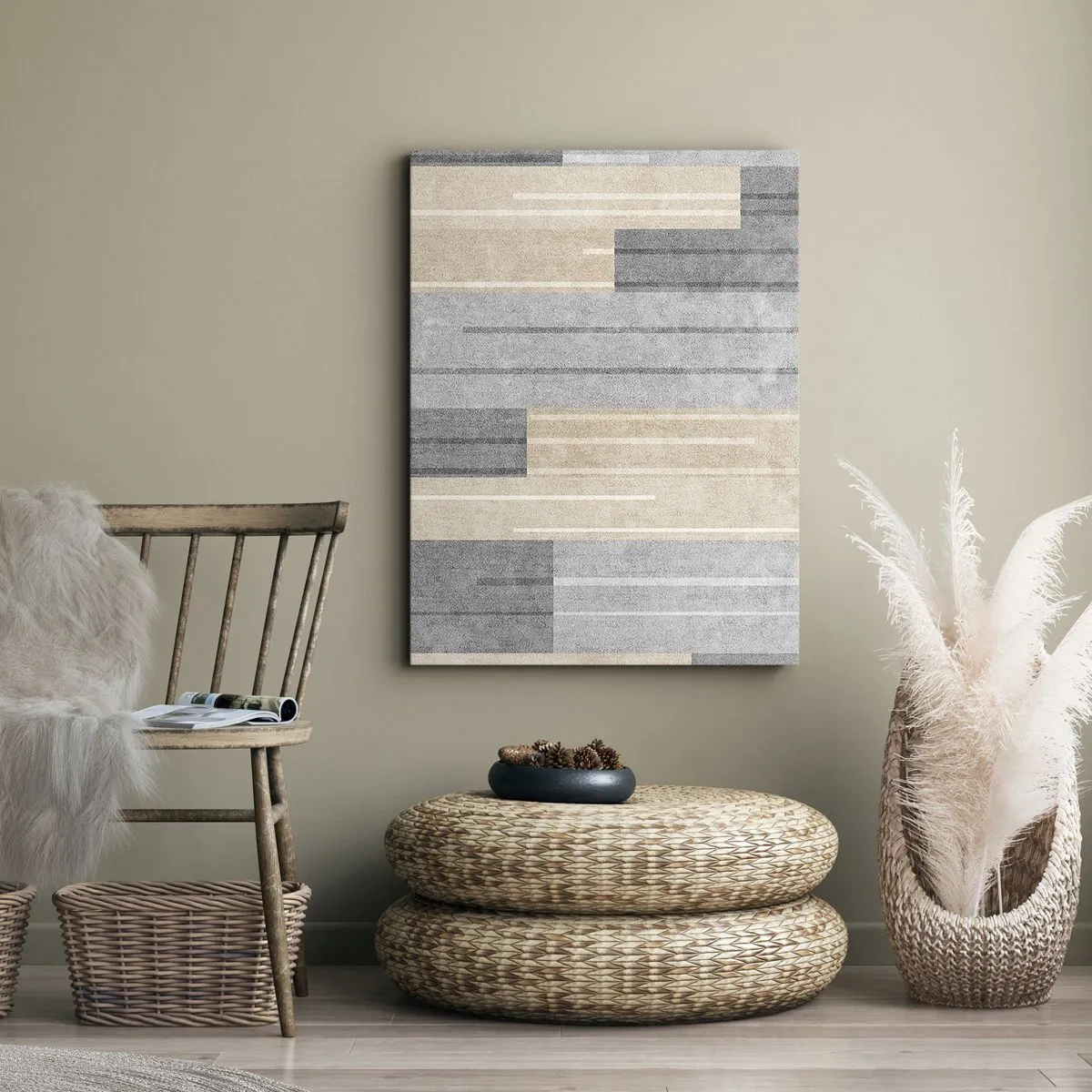 Obraz na plátně - Kompozice: drž se - 65x120 cm