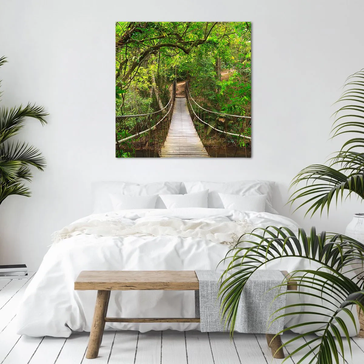 Obraz na plátně - Protože na zahradě rostou popínavé rostliny - 40x40 cm