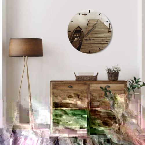 Nástěnné hodiny - Velký klid - 40x40 cm