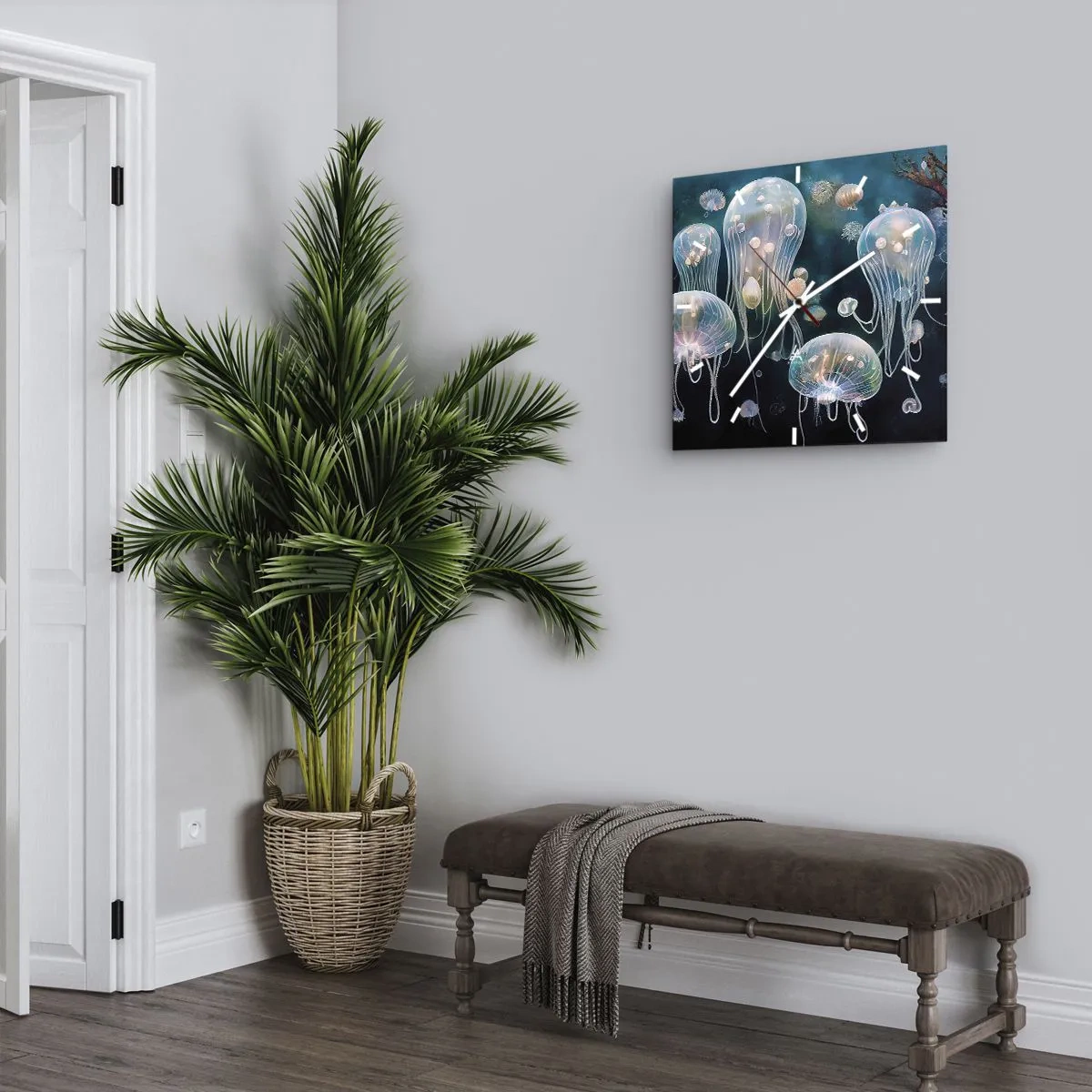 Nástěnné hodiny - Podvodní ples - 40x40 cm