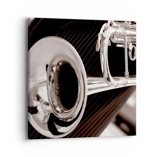 Obraz na plátně - Hudební cestování do 30. let - 40x40 cm