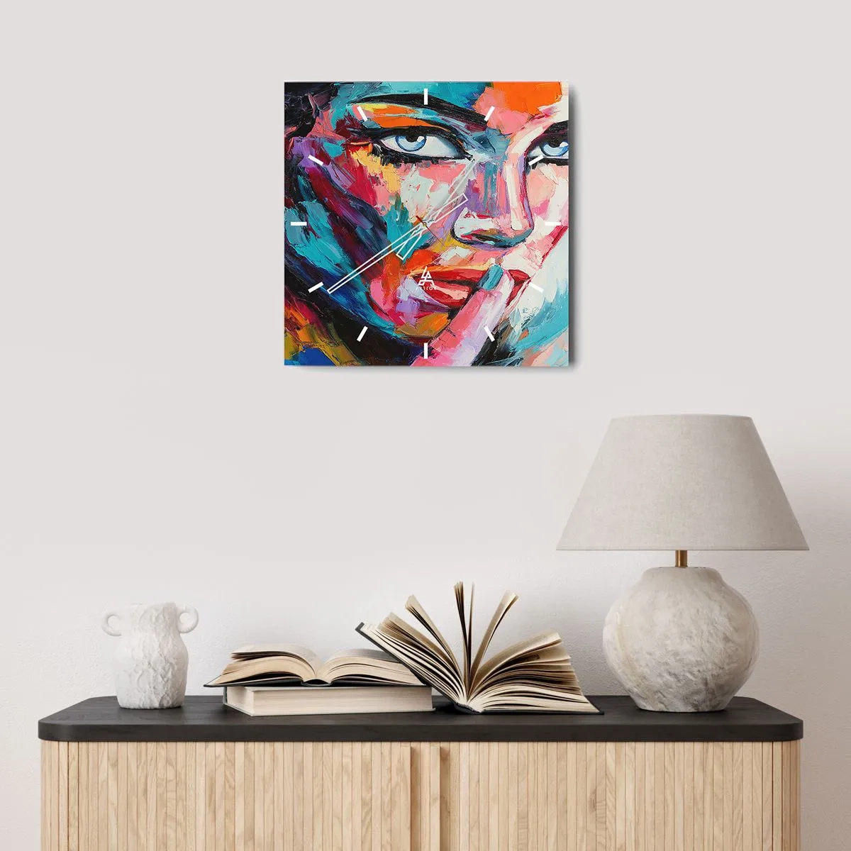 Nástěnné hodiny - Naše první tajemství - 40x40 cm