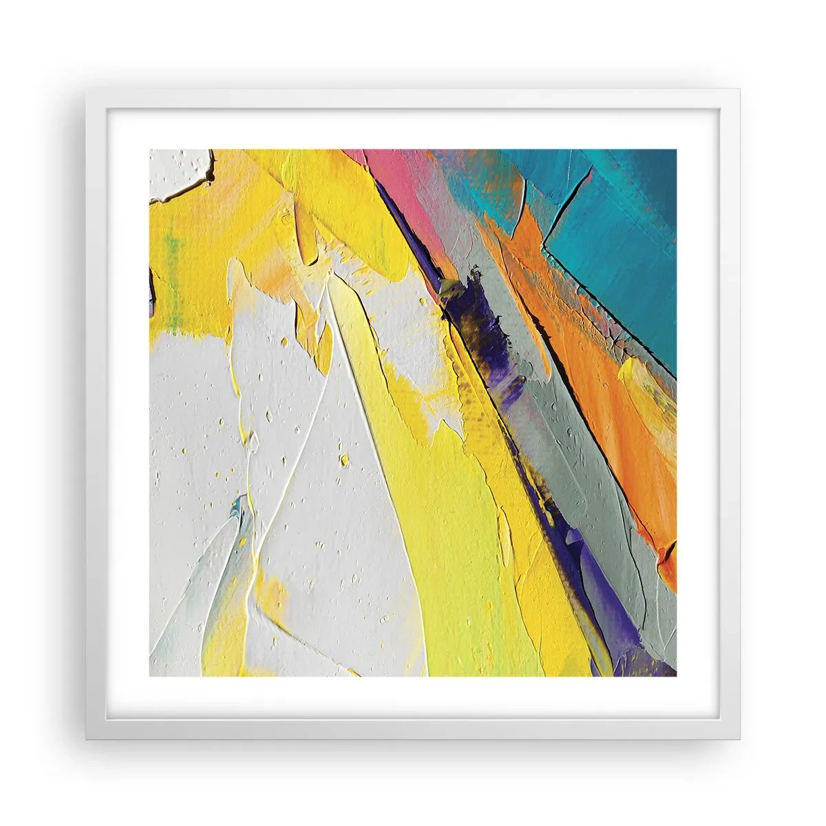 Plakát v bílém rámu - Anatomie světla - 50x50 cm