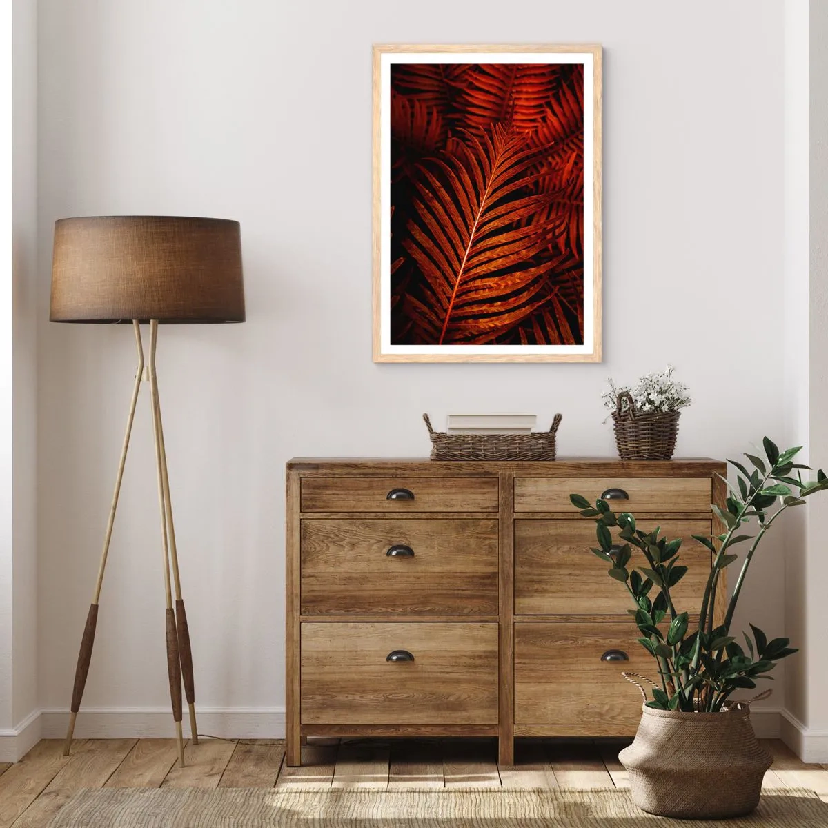 Plakát v rámu světlý dub - Žár života - 61x91 cm