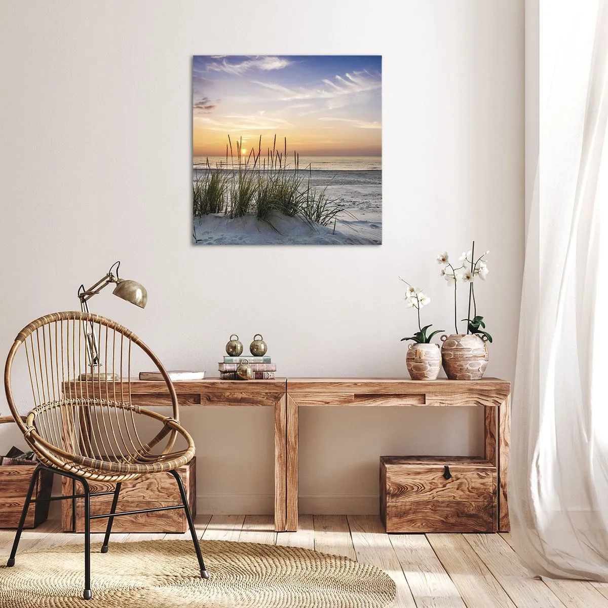 Obraz na plátně - Podívej se, představ si a pociť - 30x30 cm