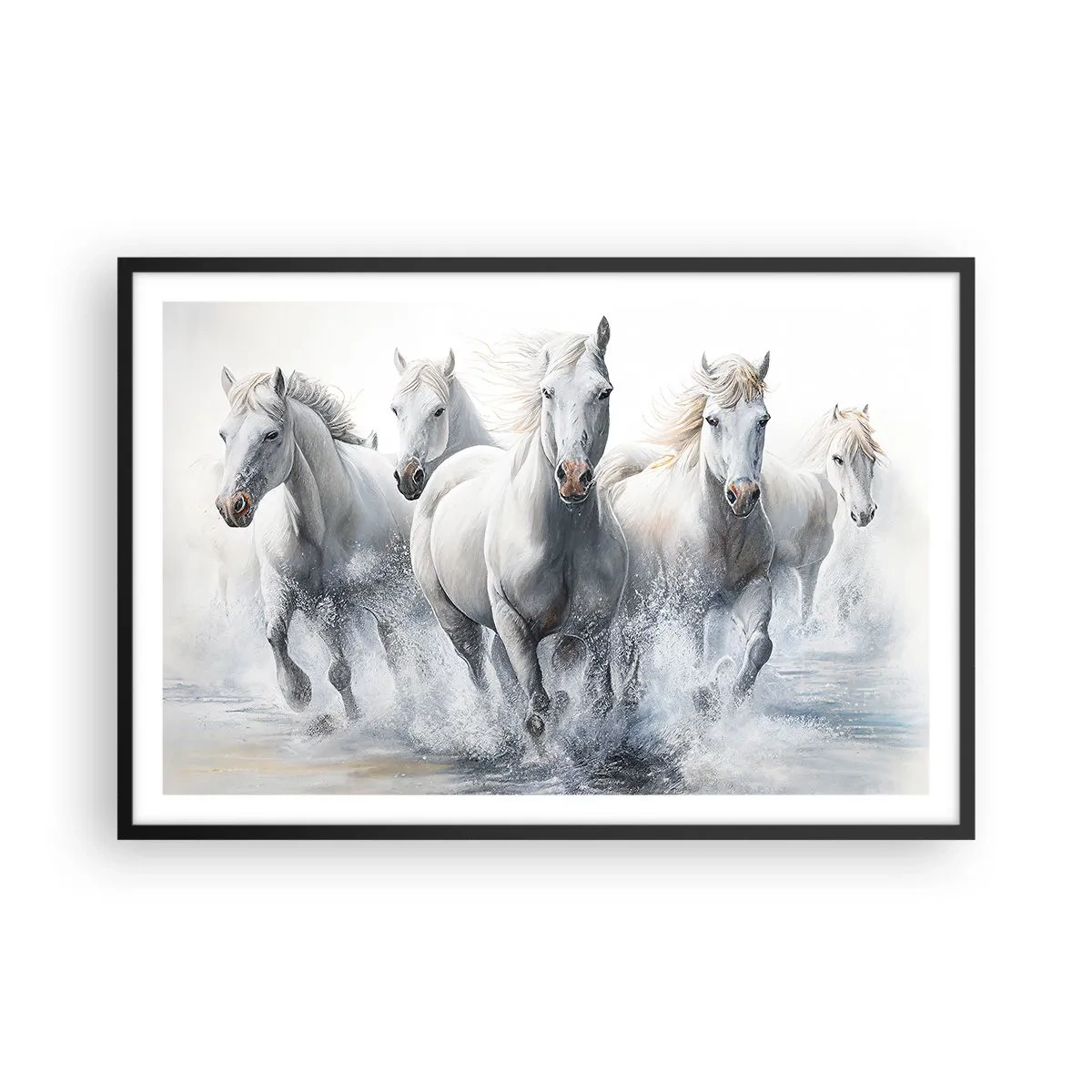 Plakát v černém rámu - Bílá magie - 91x61 cm