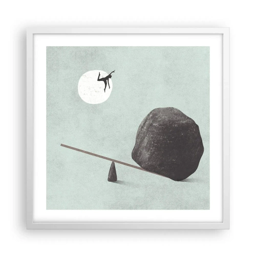 Plakát v bílém rámu - Splněný sen - 50x50 cm