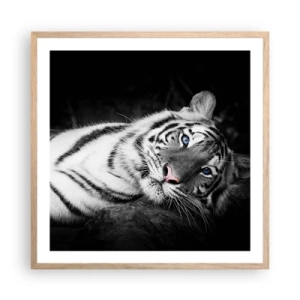 Plakát v rámu světlý dub - Divočina a klid - 60x60 cm