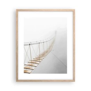 Plakát v rámu světlý dub - Kam vás zavede? - 40x50 cm