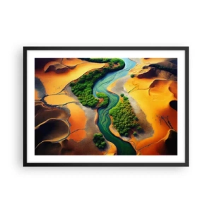 Plakát v černém rámu - Životodárná řeka - 70x50 cm