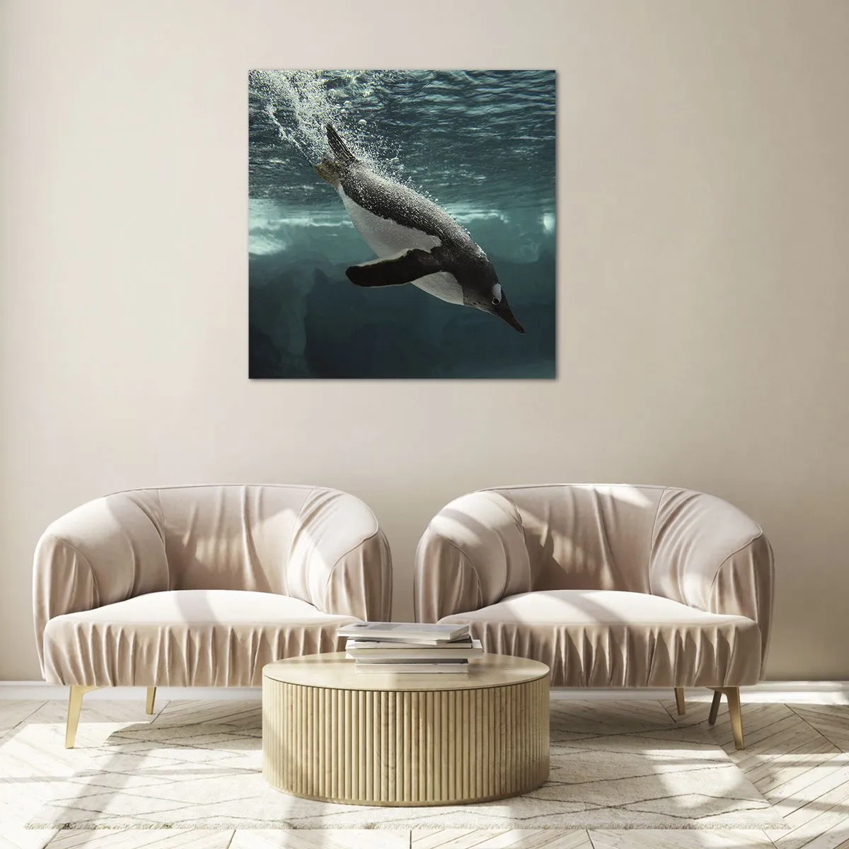 Obraz na skle - Vítejte v mém světě - 40x40 cm