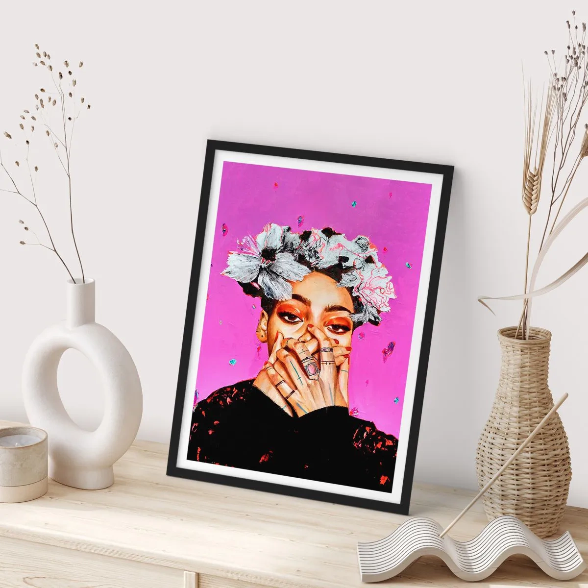 Plakát v černém rámu - Trochu bláznivá - 61x91 cm