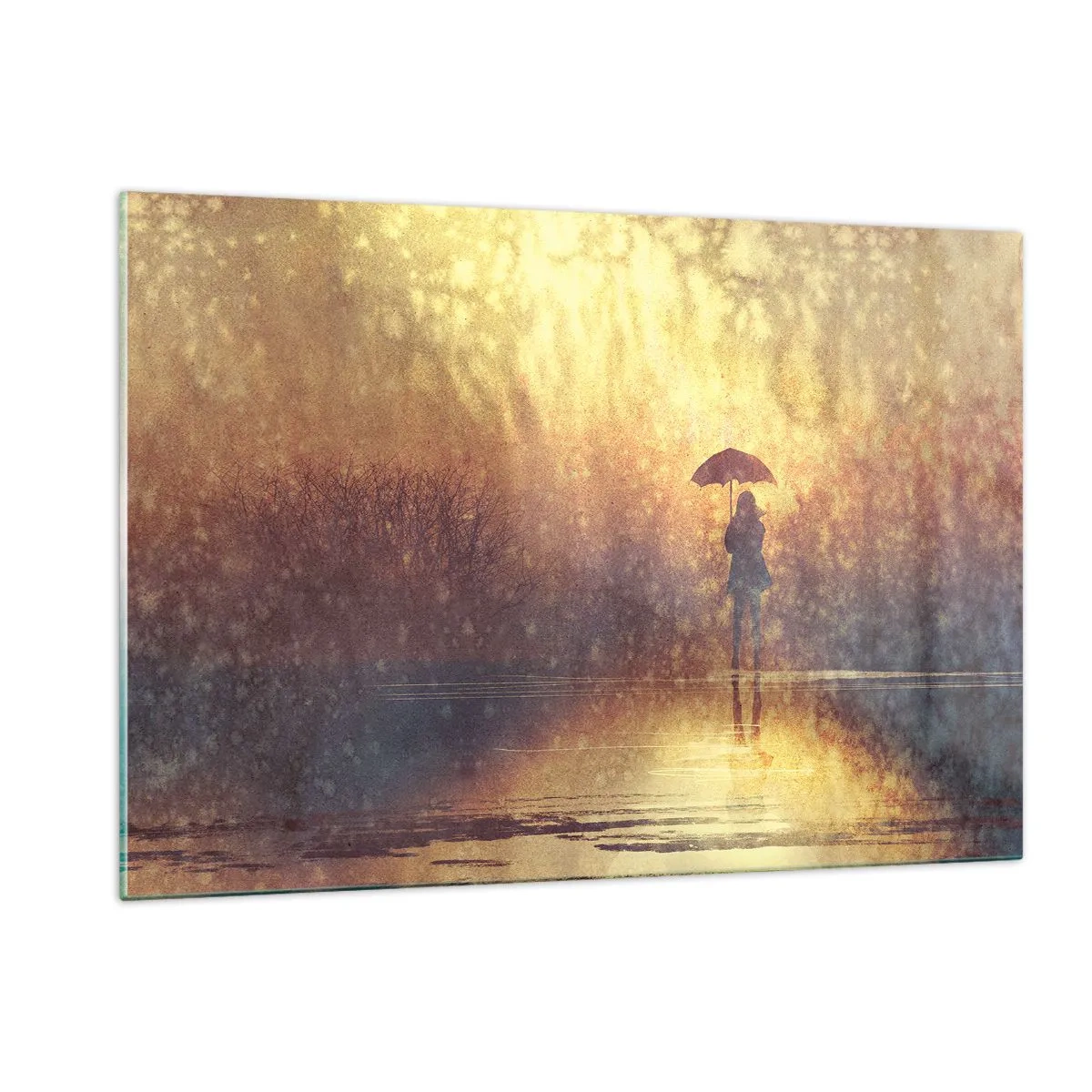 Obraz na skle - Cítím, že se na mě někdo dívá - 120x80 cm