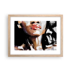 Plakát v rámu světlý dub - Hrdost bez předsudků - 40x30 cm