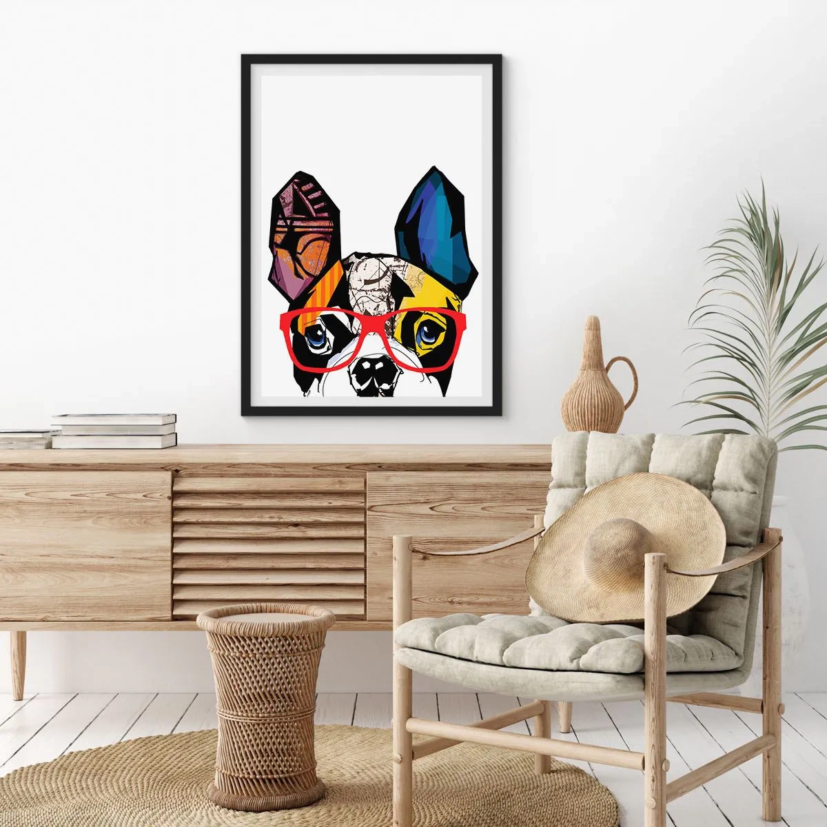 Plakát v černém rámu - Intelektuál - 61x91 cm