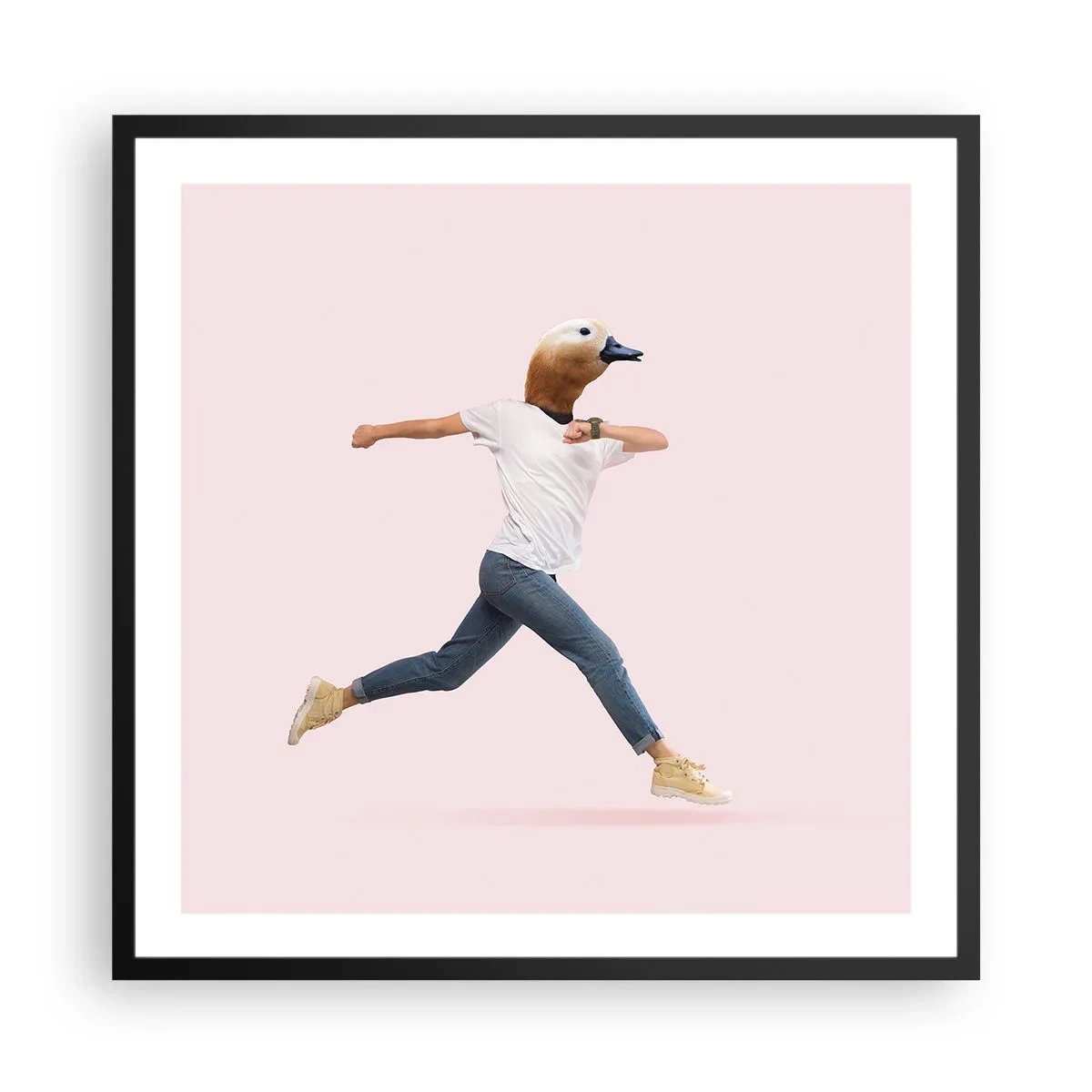 Plakát v černém rámu - Špetka absurdity - 60x60 cm