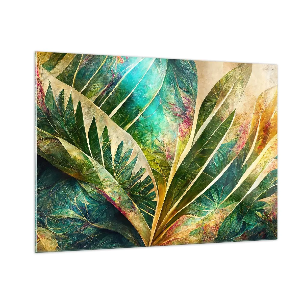 Obraz na skle - Barvy tropů - 100x70 cm