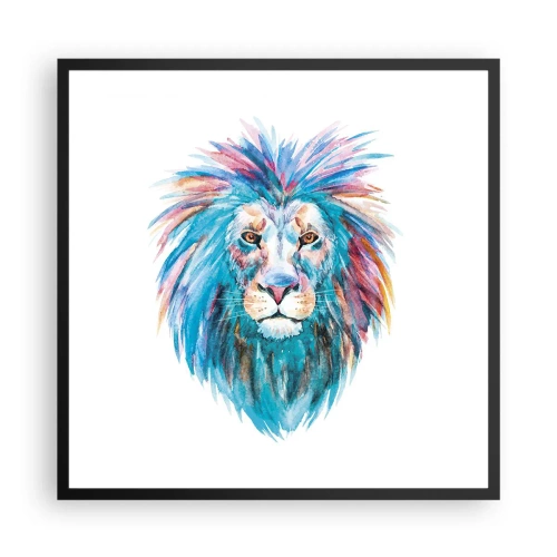 Plakát v černém rámu - Elektrizující aura - 60x60 cm