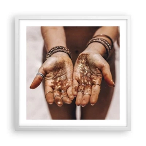 Plakát v bílém rámu - Dárek pro tebe - 50x50 cm