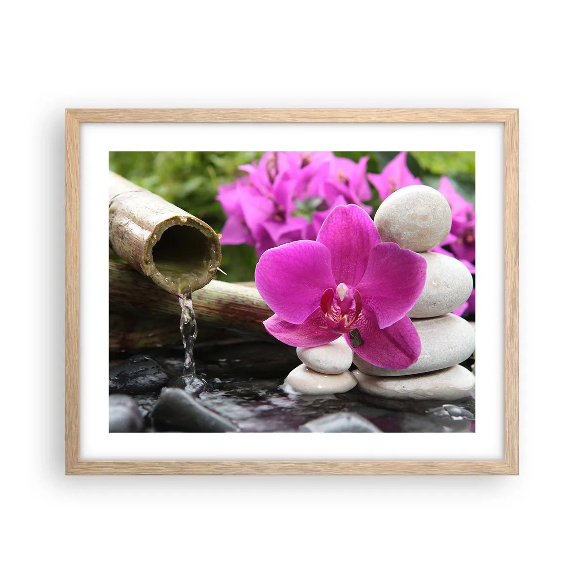 Plakát v rámu světlý dub - Už odpočíváš - 50x40 cm