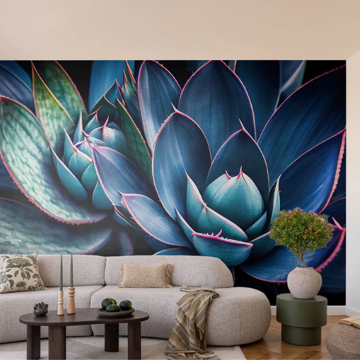 Fototapeta Premium Canvas - Vitální síla - Květiny, Botanika, Sukulenty - 500x350 cm