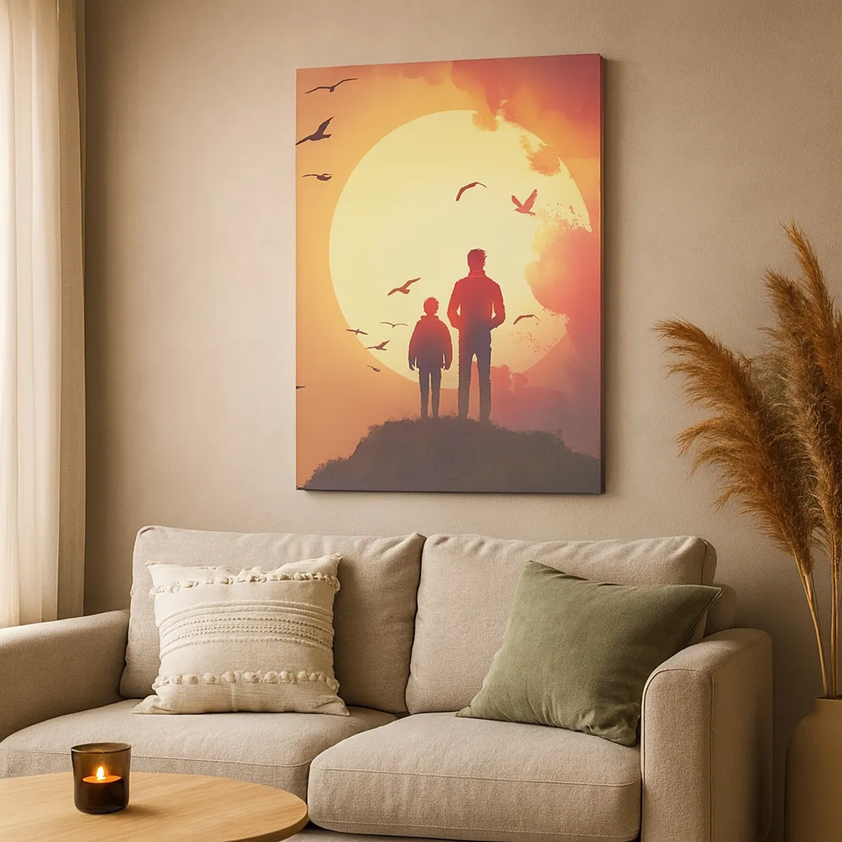 Obraz na plátně - Se sluncem tváři v tvář - 50x70 cm