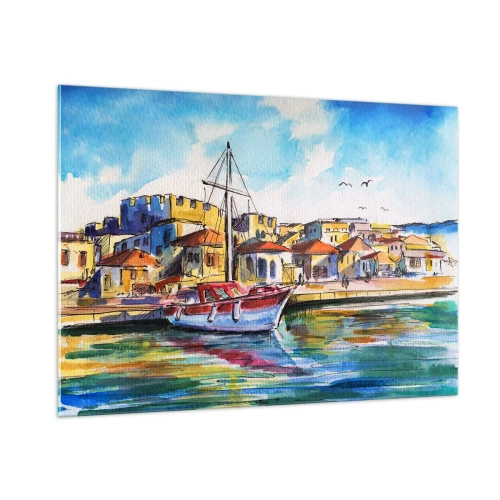 Obraz na skle - Duhové odpoledne - 100x70 cm