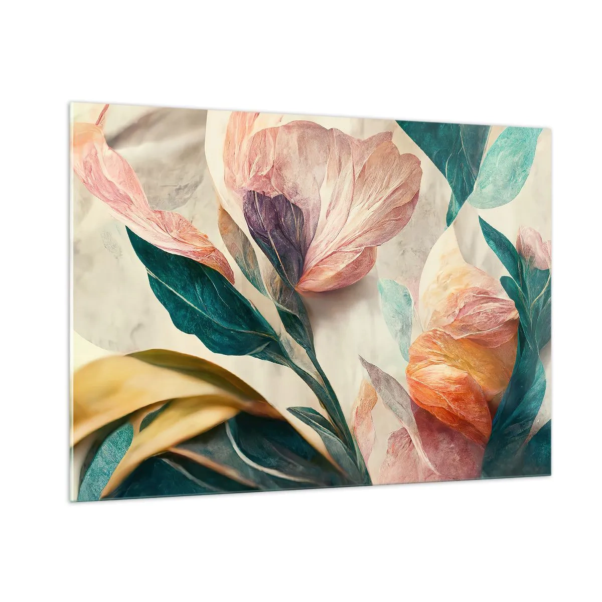 Obraz na skle - Květiny jižních ostrovů - 100x70 cm