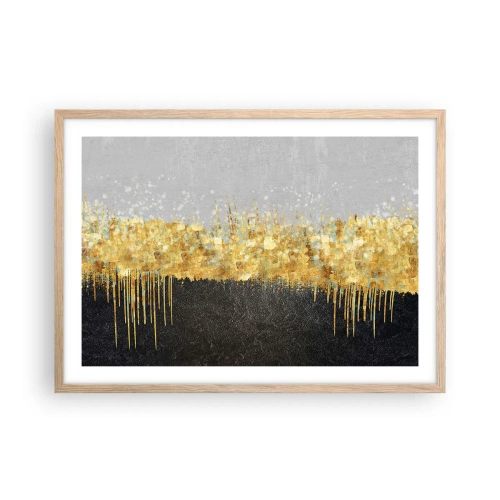 Plakát v rámu světlý dub - Dovnitř a vzhůru - 70x50 cm