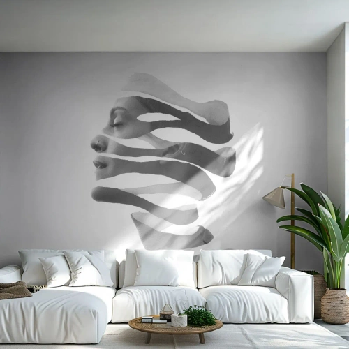 Fototapeta Premium Sand - Surrealistický portrét - Abstrakce, Kus, Žena - 100x70 cm