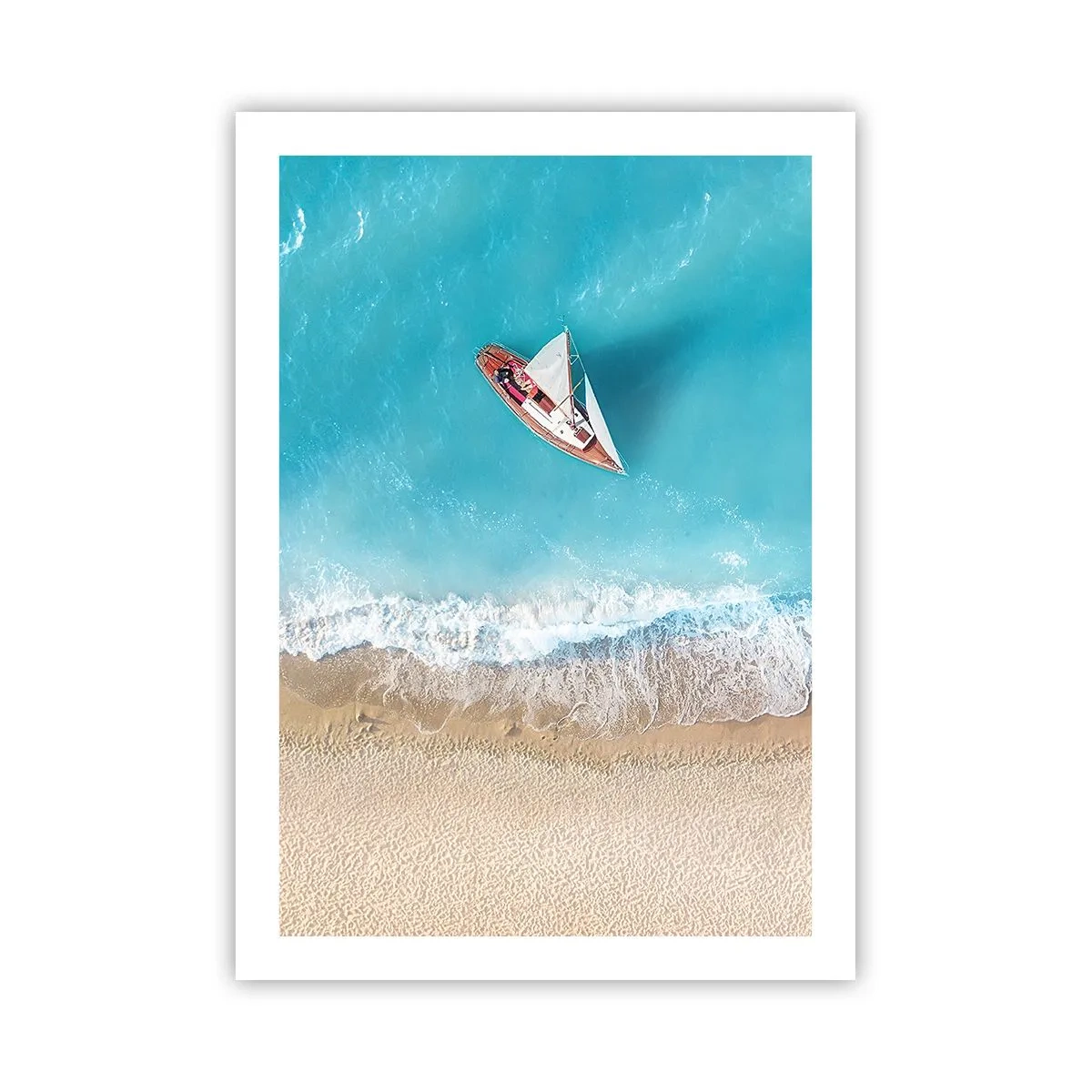 Plakát - Na hranici modré a zlaté - 50x70 cm