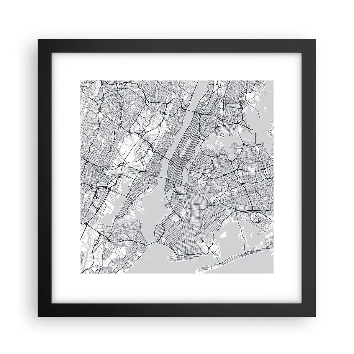 Plakát v černém rámu - Anatomie metropole - 30x30 cm