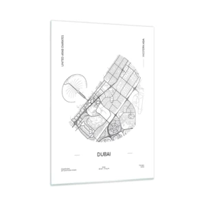 Obraz na skle - Anatomie Dubaje - 50x70 cm