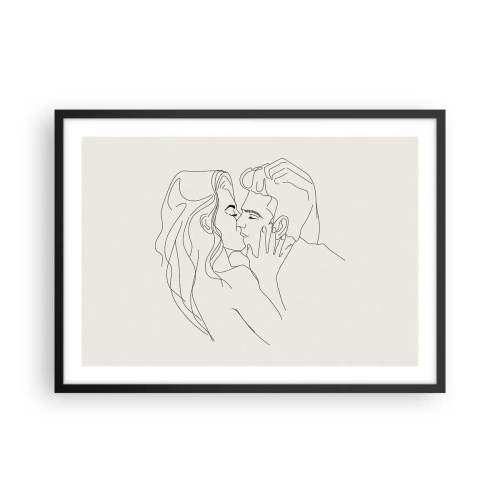 Plakát v černém rámu - Zamotaní citem - 70x50 cm