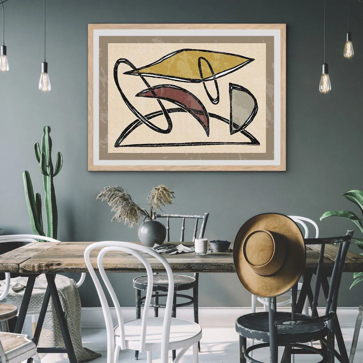 Plakát v rámu světlý dub - Svisle a vodorovně - 91x61 cm