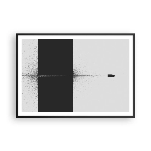 Plakát v černém rámu - Přímo k cílu - 100x70 cm