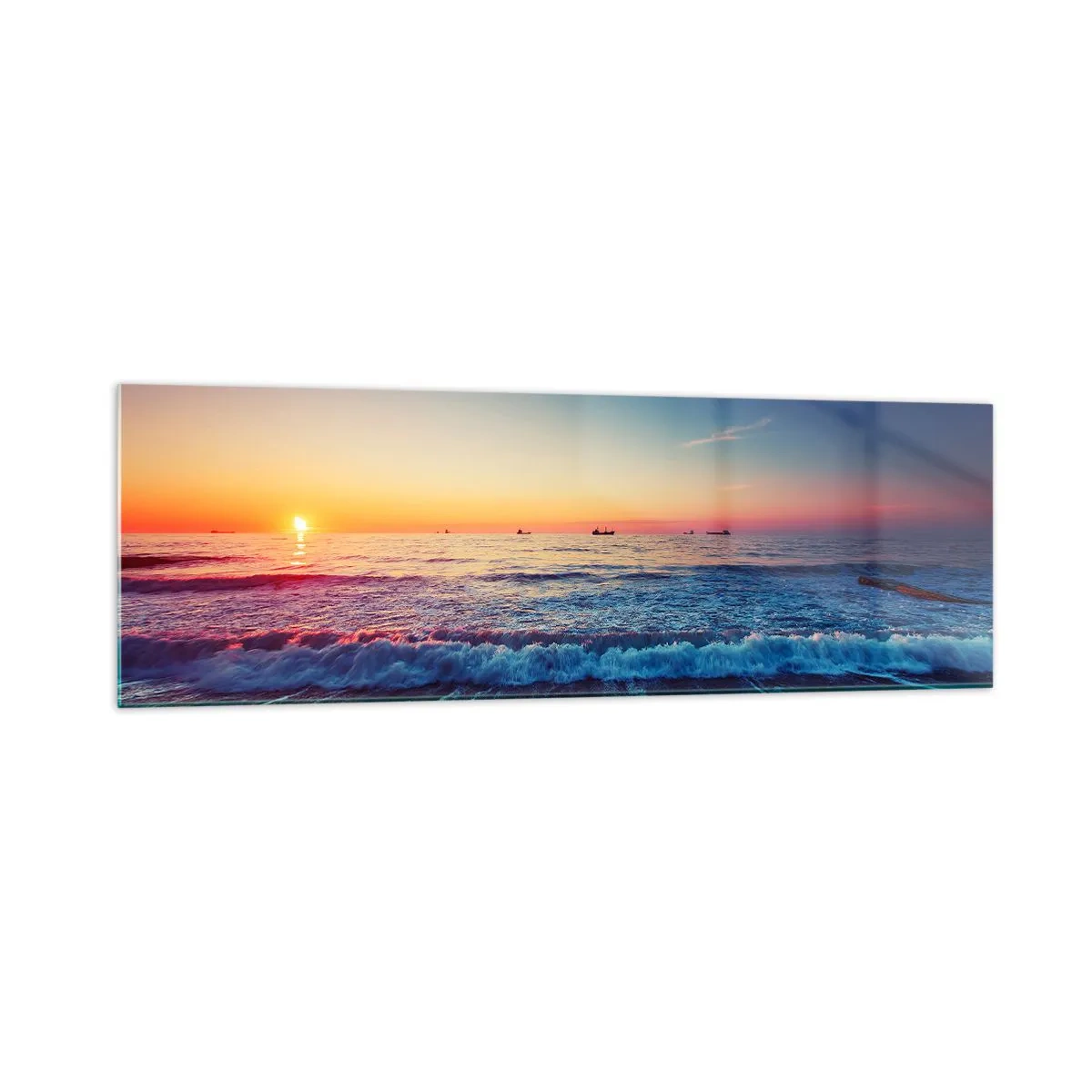 Obraz na skle - Co je za obzorem? - 160x50 cm
