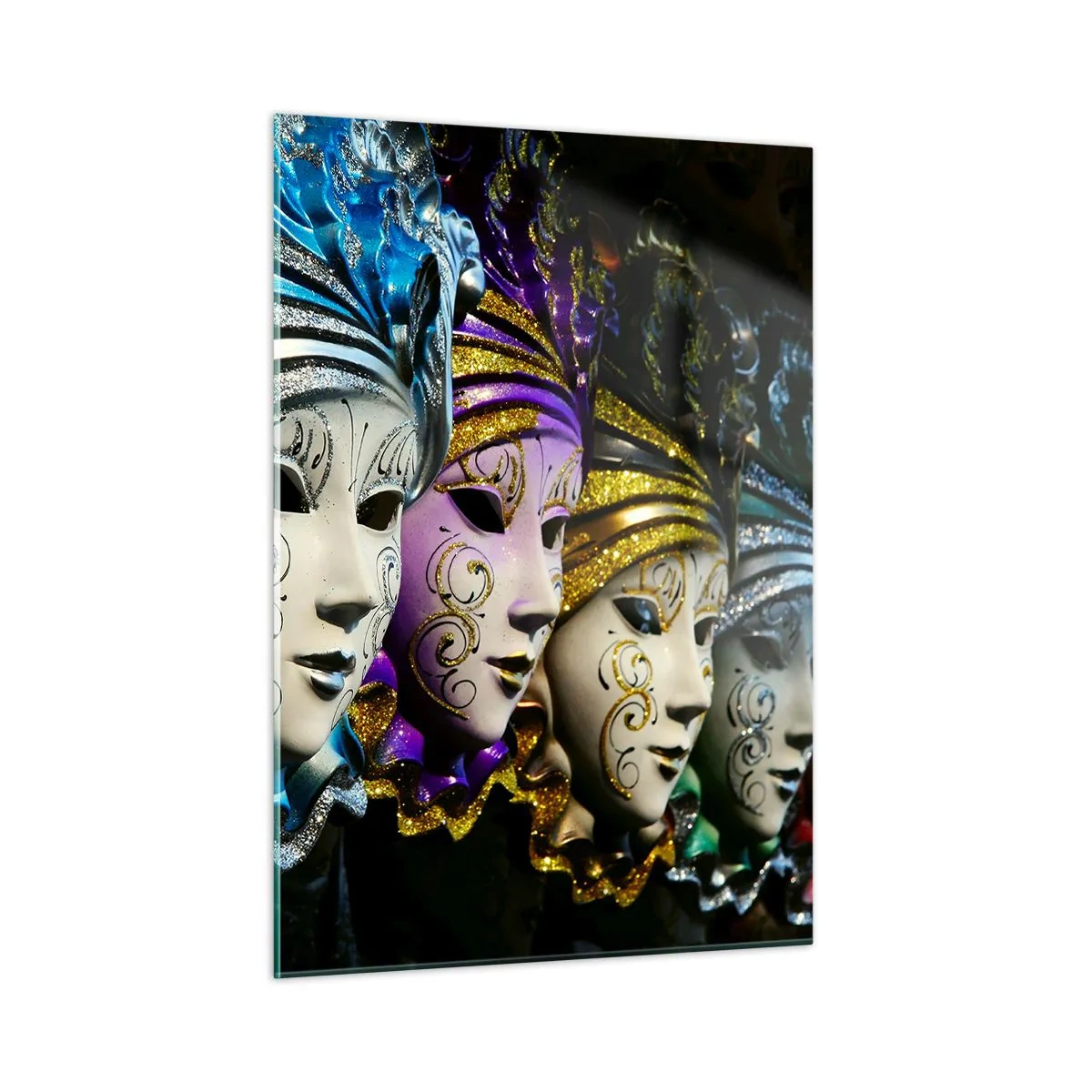 Obraz na skle - Tajemství ve zlaté a ve stříbrné - 50x70 cm