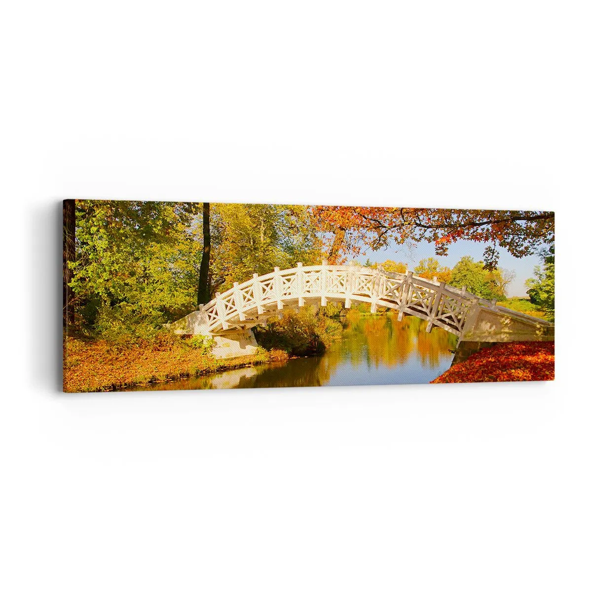 Obraz na plátně - Na bílém můstku vzdechů - 90x30 cm