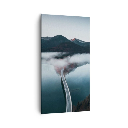 Obraz na plátně - U vody hladké jako zrcadlo - 55x100 cm