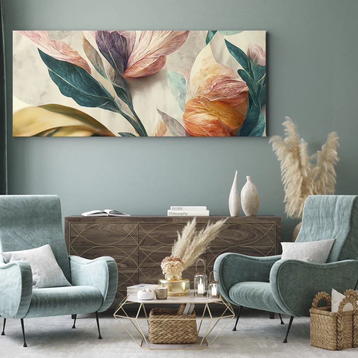 Obraz na plátně - Květiny jižních ostrovů - 100x40 cm