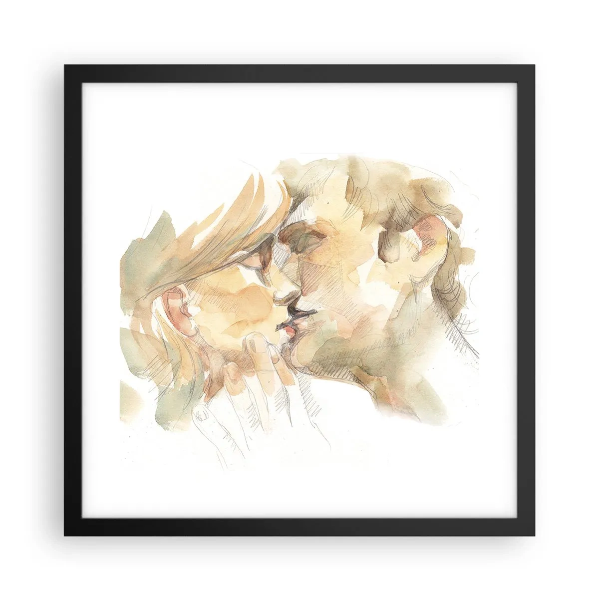 Plakát v černém rámu - Nalezena polovina? - 40x40 cm