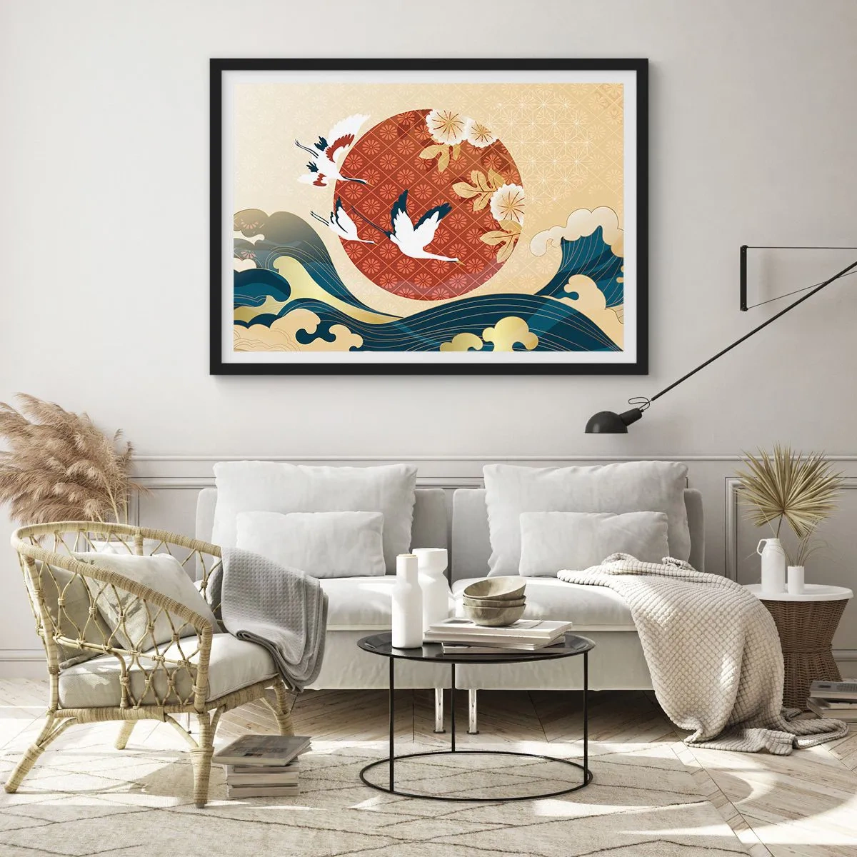 Plakát v černém rámu - Japonská pohádka - 70x50 cm
