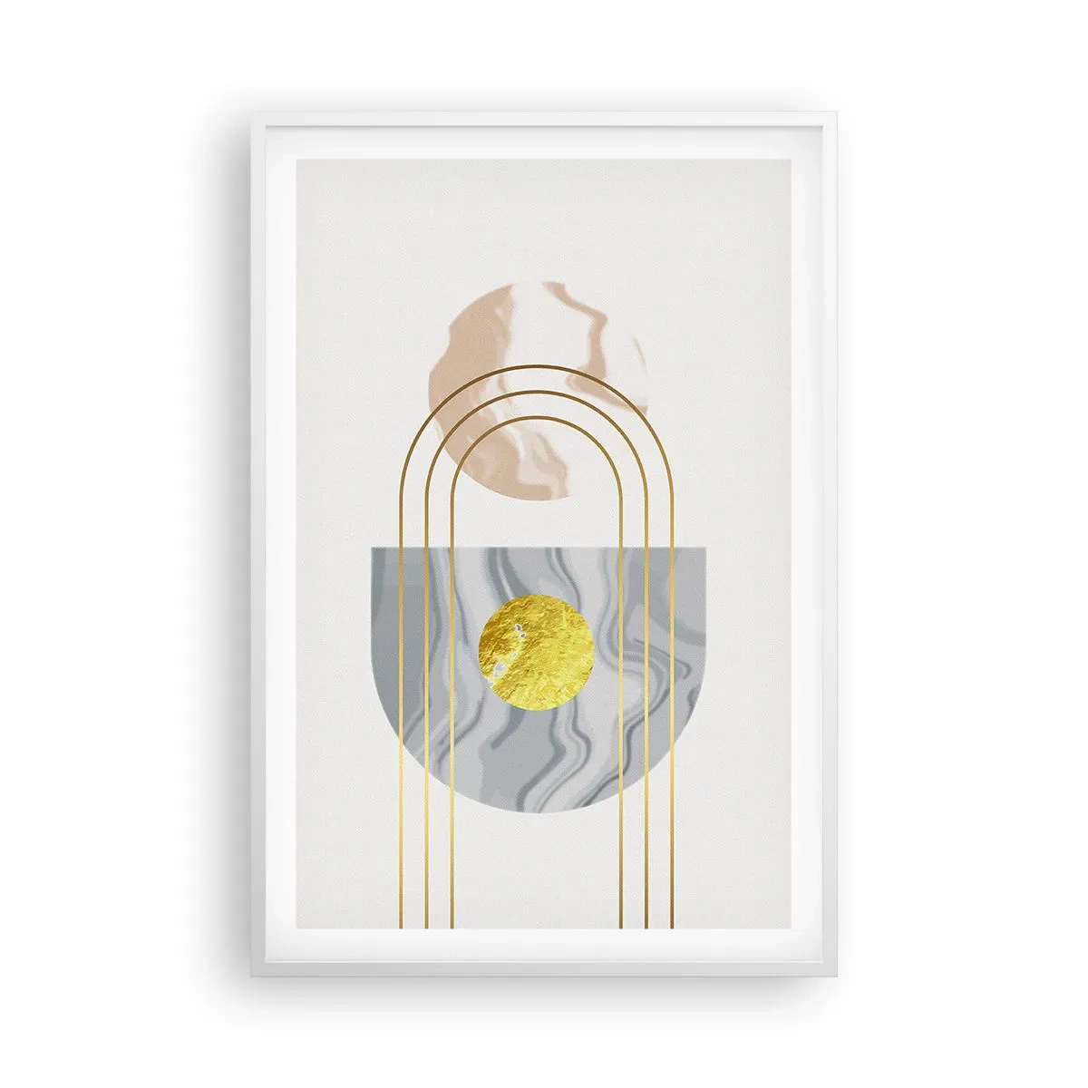 Plakát v bílém rámu - Jas a zářivost - 61x91 cm