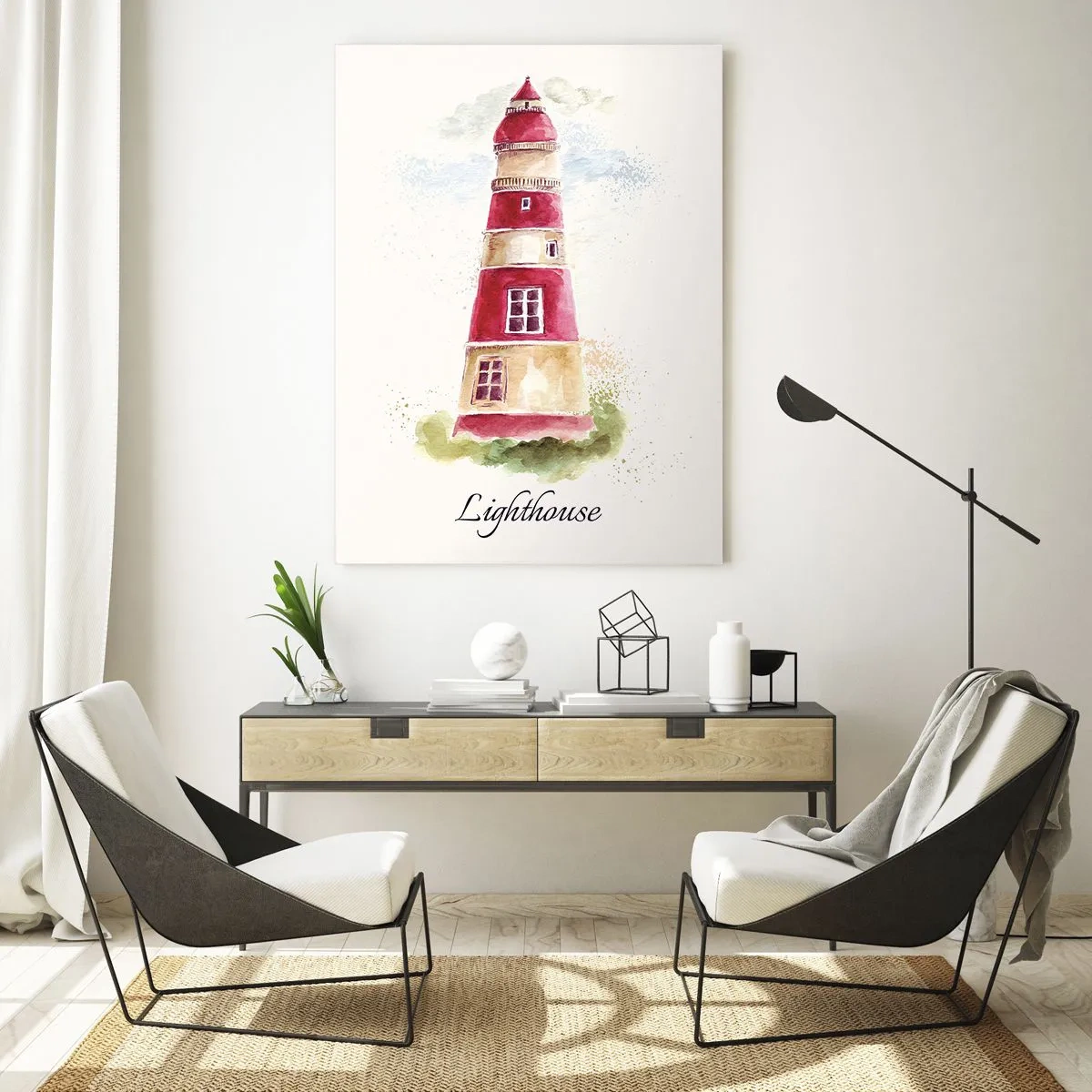 Obraz na skle - Tady je vždy počasí - 50x70 cm