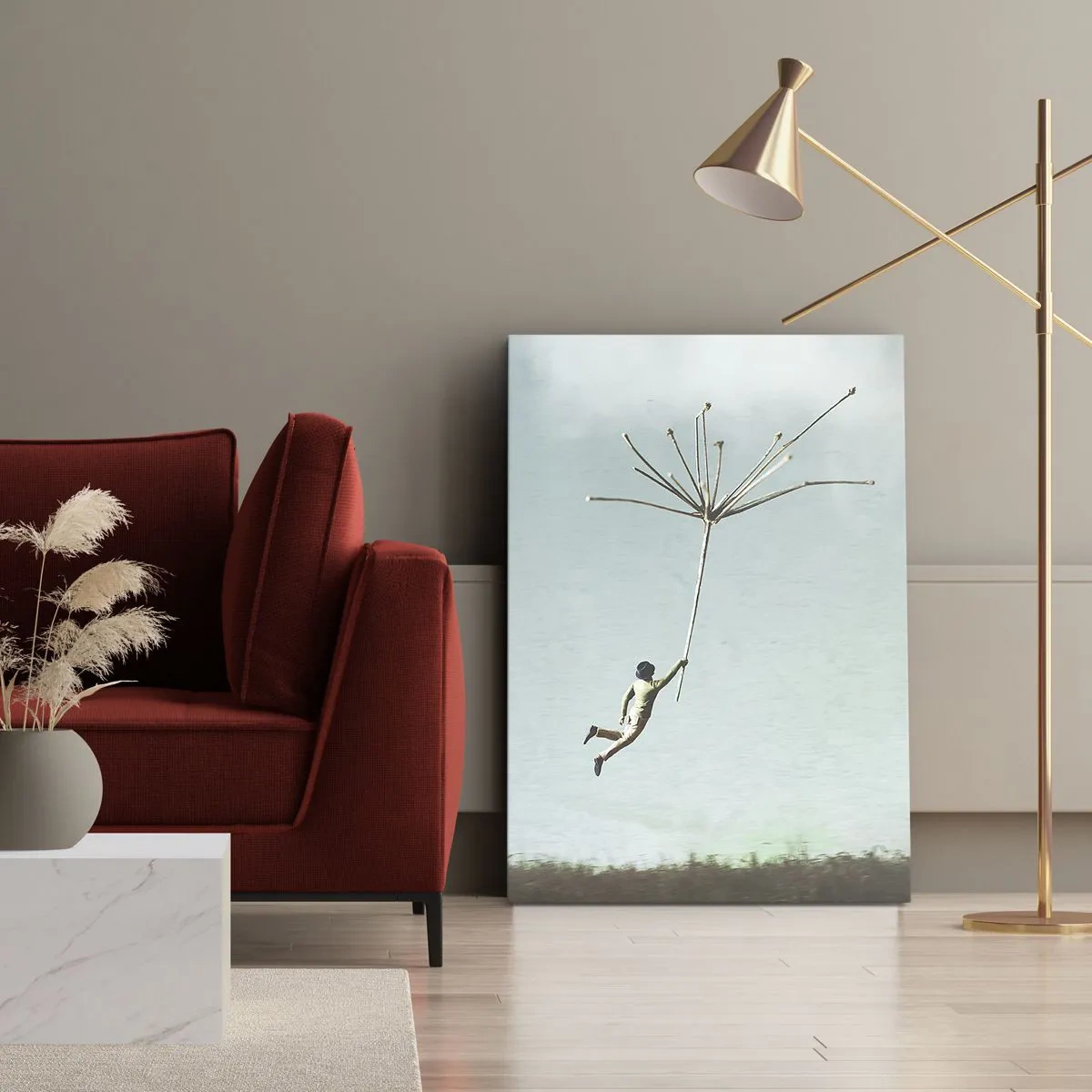 Obraz na plátně - Letající pampeliška - 50x70 cm