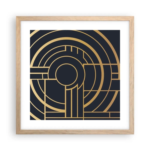 Plakát v rámu světlý dub - Obraty události - 40x40 cm