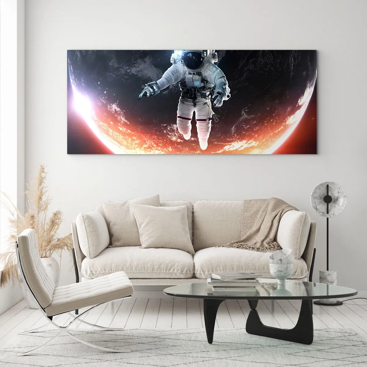 Obraz na skle - Mohu zůstat ještě chvilku? - 100x40 cm